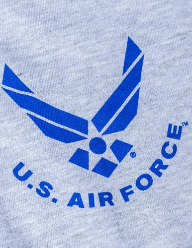 Vista 5 de U.S. Air Force Camiseta con licencia de la Fuerza Aérea de los Estados Unidos, camiseta militar para aviadores y veteranos de la USAF para hombres