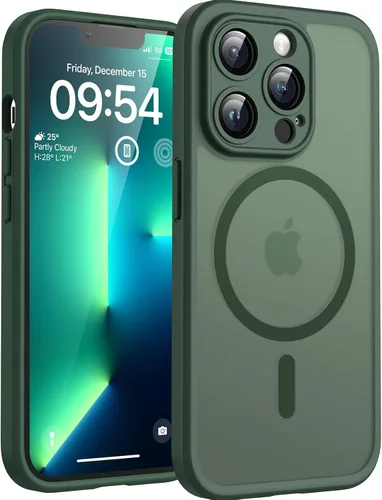 Vista 106 de TOCOL Funda para iPhone 11, compatible con Magsafe, protección completa de cámara, imanes integrados, protección contra caídas, funda translúcida