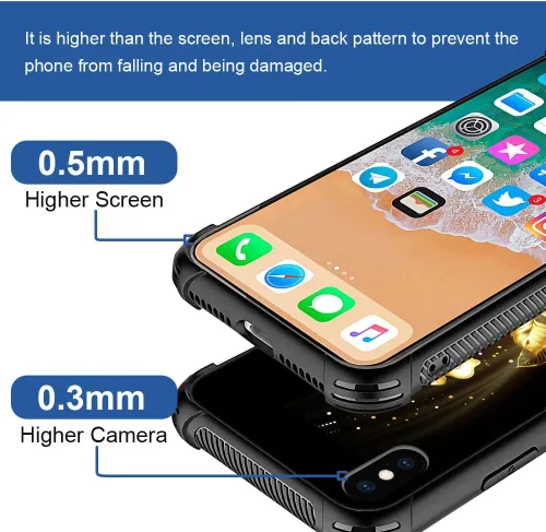 Vista 4 de DAIZAG Funda compatible con iPhone XR, protección completa, a prueba de golpes, antiarañazos, funda de poliuretano termoplástico para hombre y Flor