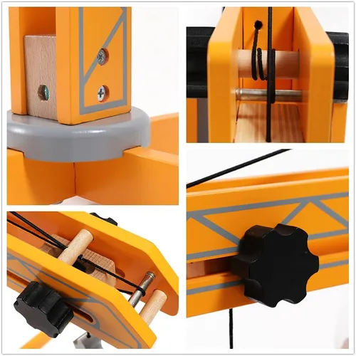 Vista 6 de Grúa de madera para niños de Hape