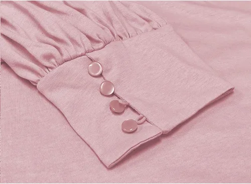 Vista 4 de DOROSE blusa holgada e informal con mangas fruncidas para mujer
