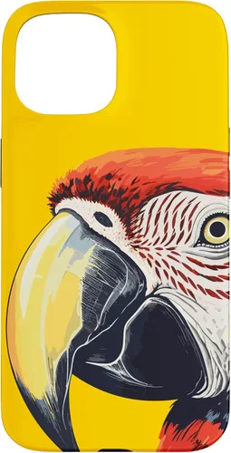 Vista 6 de Funda para iPhone 16 con diseño de guacamayo pájaro