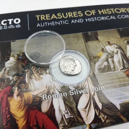 Vista 2 de IMPACTO COLECCIONABLES - 1 Monedas de Denario Romano Antiguo - La República Romana 509-27 a. C