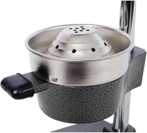 Vista 8 de Exprimidor de cítricos de hierro fundido, exprimidor manual de alta resistencia, extractor de jugo de pomelo naranja de grado comercial extra grande