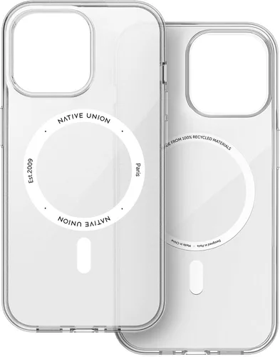 Vista 10 de Native Union Funda transparente transparente antiamarilleo, compatible con MagSafe con imanes integrados, materiales reciclados, ultraduradera