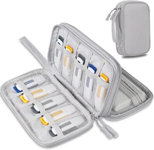 Vista 8 de Lacdo Estuche para unidad flash USB, organizador portátil de accesorios electrónicos para SanDisk/SamData/Samsung, memoria, USB, USB, USB, USB, USB