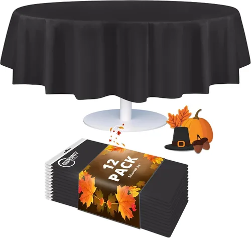 Vista 24 de Mantel de plástico de alta calidad - 54 in. x 108 pulgadas. Grandipity - Mantel rectangular (6 y 12 unidades), Agua (Aqua)