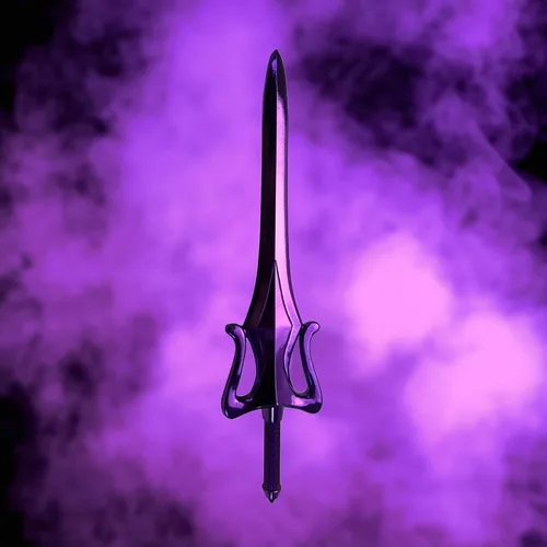 Vista 2 de Factory Entertainment Masters of The Universe Skeletor Sword Scaled Prop Réplica Violeta