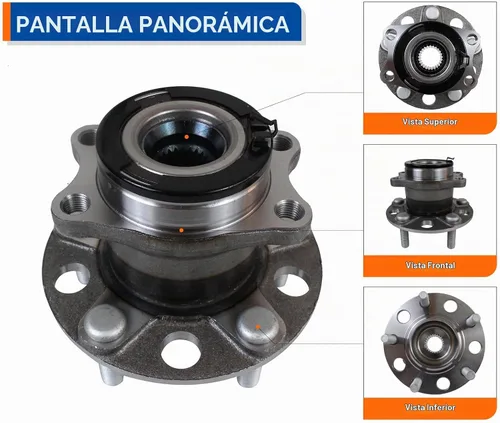 Vista 2 de PAROD 512333 Buje de rueda trasera y conjunto de rodamiento compatible con Jeep Compass 4WD 2007-2017, Jeep Patriot 4WD 2007-2017, Dodge Caliber AWD