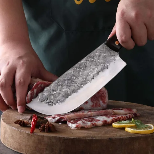 Vista 6 de DRAGON RIOT Cuchillo de carne, cuchillo de carnicero, cuchillos para barbacoa al aire libre, cuchillo de camping