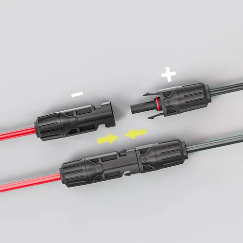 Vista 4 de Goupchn Conector de panel solar a CC 0.217 inx0.083 in Cable de extensión adaptador 16 AWG 4.59ft/1.4m con DC 0.315 in, adaptador de 0.157 inx0.067