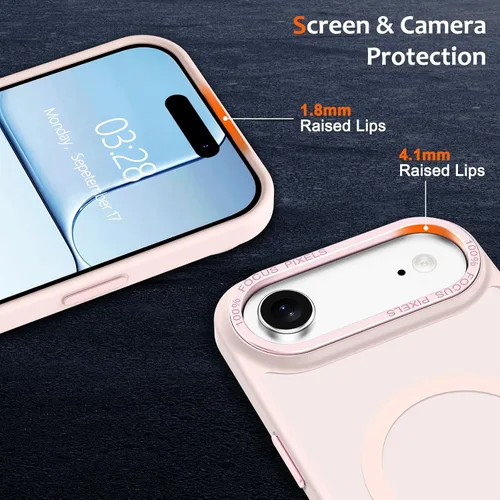 Vista 780 de Anuck - Funda magnética para iPhone 11 compatible con MagSafe, carcasa trasera mate translúcida dura, borde de TPU, delgada, resistente a impactos