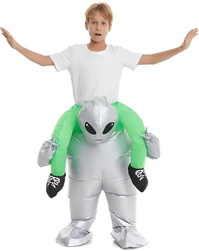 Vista 6 de HSCTEK Disfraz inflable de alienígena infantil