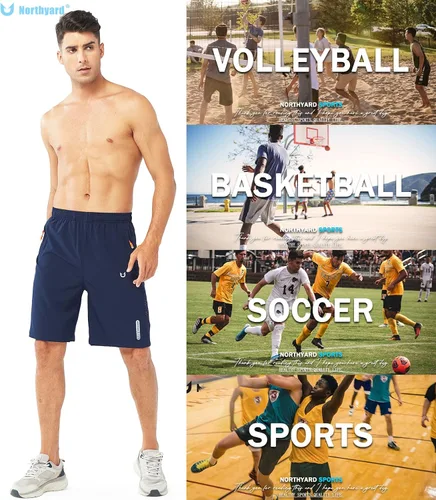 Vista 6 de NORTHYARD - Pantalones cortos deportivos para correr para hombres, ligeros, de secado rápido, 7, 5 o 9 pulgadas, para senderismo, deportes, gimnasio