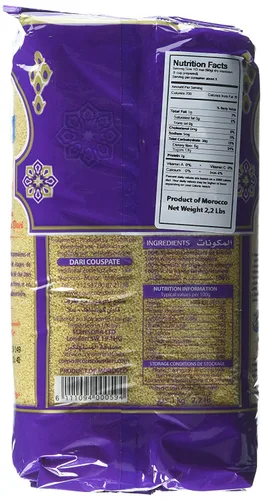 Vista 2 de Dari Cuscús marroquí prémium (trigo entero), 2.2 libras (2.2 lbs)