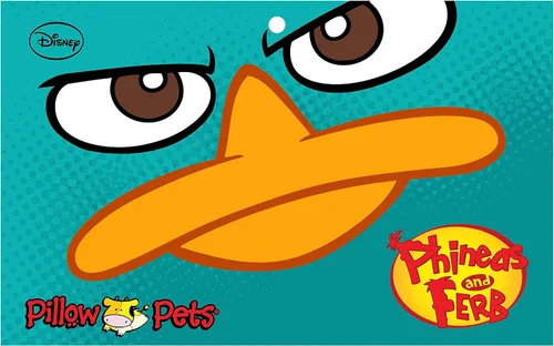 Vista 6 de My Pillow Pets Authentic Disney Perry - Almohada plegable de felpa, 18 pulgadas, tamaño grande