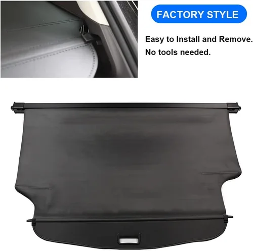 Vista 2 de Cubierta de carga para accesorios de GMC Acadia 2017 2018 2019 2020 2021 2022 2023, cubierta de seguridad retráctil para maletero trasero