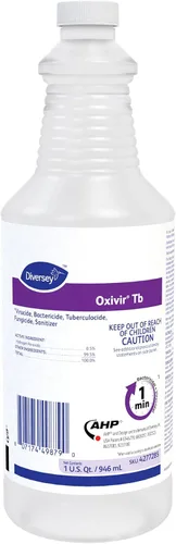 Vista 6 de Oxivir Diversey 4277285 Tb Limpiador desinfectante líquido, peróxido de hidrógeno acelerado de grado hospitalario AHP, listo para usar, 32 onzas