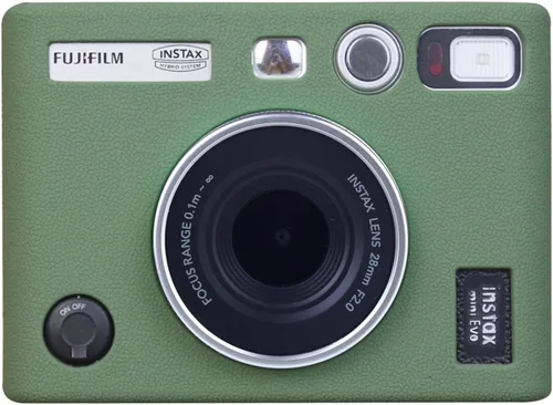 Vista 11 de MUZIRI KINOKOO Funda de silicona para cámara instantánea Fuji Instax Mini EVO, funda protectora de goma suave para Fujifilm Mini EVO, ajuste delgado