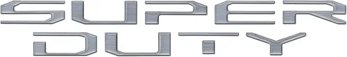 Vista 15 de Insertos de letras para capó, compatibles con Ford Super Duty 2017-2022 Gris Stone