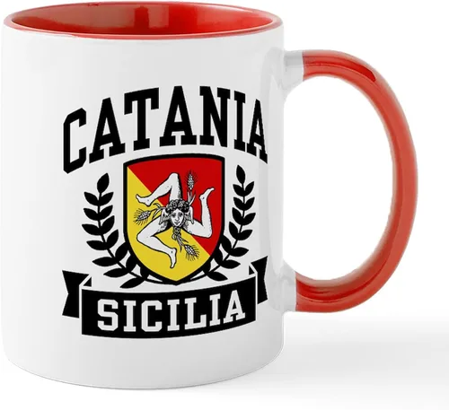 Vista 54 de CafePress Sicilia Mug - Taza de café de cerámica (11.0 fl oz)