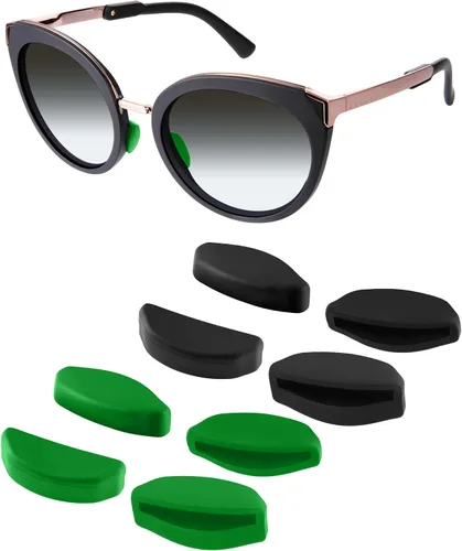 Vista 9 de Mryok Replacement Nose Pieces Nose Pads for Oakley Frogskins Range/Hybrid/HSTN/Top Knot/Frogskins Range XL Sunglass - Options 1 par negro - ajuste