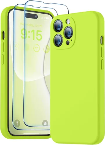 Vista 39 de BossKiss Funda compatible con iPhone 13 Pro, silicona de alta calidad mejorada [protección de cámara] [2 protectores de pantalla]