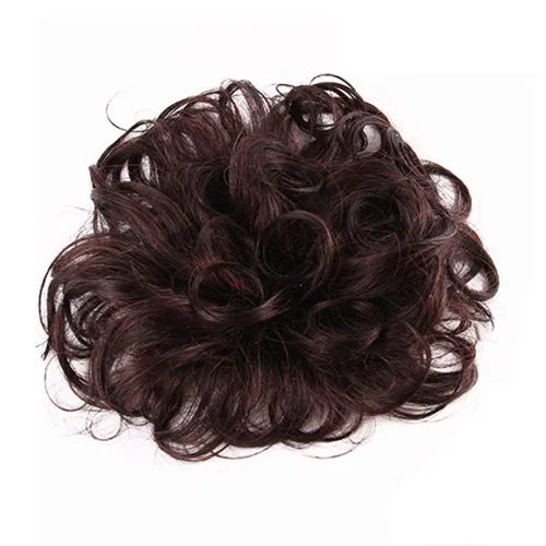 Vista 9 de RemeeHi Peluca de cabello humano rizado natural de repuesto esponjoso sin costuras con clip en la parte superior para mujer, cabello fino