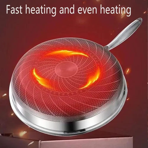 Vista 6 de Sartén martillada de titanio Pro con tapa, 2026 nueva olla de titanio de cocina de 10 pulgadas