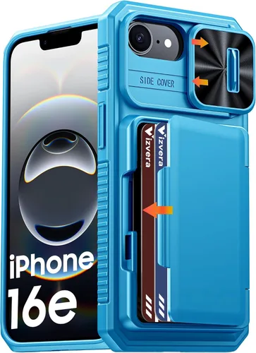 Vista 28 de Vizvera para iPhone 16 Pro Max Funda tipo cartera RFID [Soporte para tarjetas][Control de cámara][Cubierta de cámara] Funda protectora de silicona