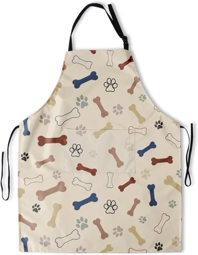 Vista 31 de Delantal con bolsillos, delantales para mujeres y hombres, delantal de cocina para cocinar, jardinería, servidor, camarera, pintura