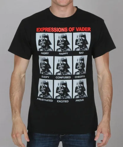 Vista 3 de STAR WARS Camiseta Expressions para hombre