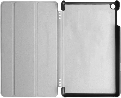 Vista 5 de Funda para tablet Amazon Kindle Fire HD8 6ª 7ª 8ª generación (versión 2016/2017/2018), funda de piel ligera con soporte folio ultradelgado