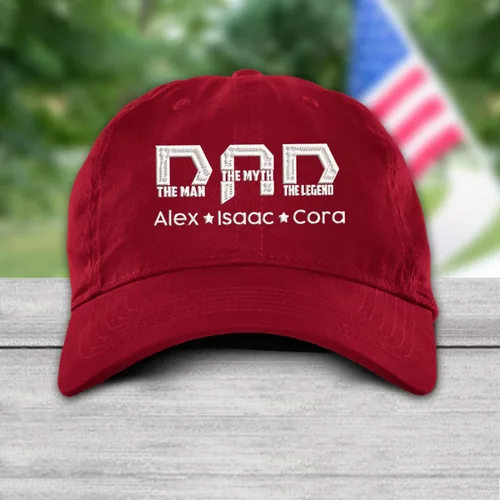 Vista 4 de Sombrero personalizado para papá y abuelo, sombrero bordado personalizado para papá, regalo para papá nuevo de parte de la esposa, para papá