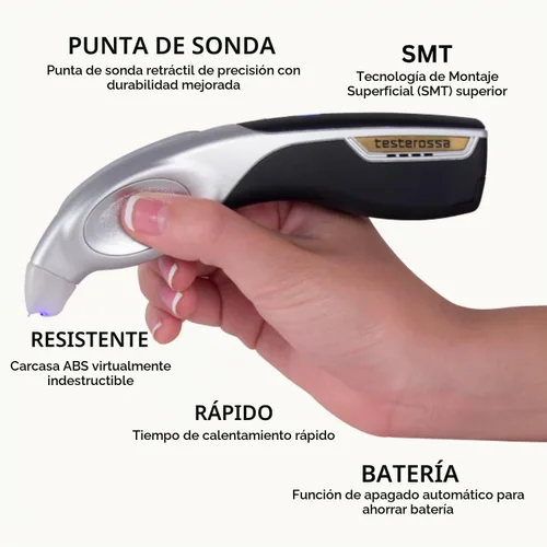 Vista 6 de GemOro Testerossa - Probador de diamantes Prueba de diamante, moissanita, piedra preciosa de zafiro blanco Herramienta de precisión con lectura