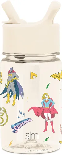 Vista 19 de Simple Modern Marvel Spiderman - Botella de agua Summit de plástico Tritan para niños, taza sin BPA de 12 onzas con tapa cubierta con popote a