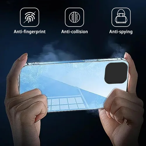 Vista 7 de Funda de privacidad compatible con iPhone 13/iPhone 13 Mini con funda para cámara frontal iPhone 13, protege la privacidad y la seguridad, pero