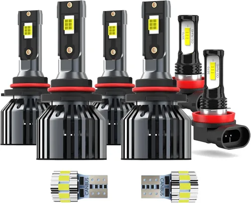 Vista 9 de Bombillas aptas para Chevy Trailblazer 2002-2009, reemplazo directo, 6500K, 4 piezas Direct Replacement, 6500K