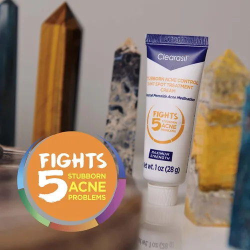 Vista 6 de Clearasil Stubborn Acne Control 5en1 Crema de Tratamiento Localizado, 1 oz