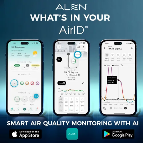 Vista 5 de Alen Purificador de aire BreatheSmart 75i HEPA con filtro Fresh + carbón para habitaciones grandes de hasta 2800 pies cuadrados - para sala de estar
