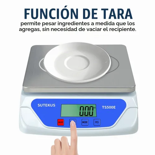 Vista 3 de Sutekus Báscula digital de 0.04 oz a 55 libras - Báscula de cocina precisa para cocina, hogar y postal
