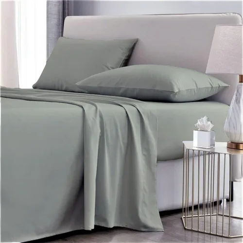 Vista 10 de Juego de ropa de cama de 800 hilos, 4 piezas, 100% algodón egipcio, color negro, juego de ropa de cama de algodón de fibra larga, tejido de satén