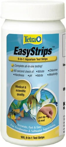 Vista 7 de Tetra EasyStrips 6 en 1 tiras de prueba para acuario, prueba de agua (19542)