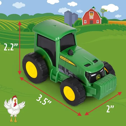 Vista 2 de John Deere Paquete de 5 vehículos agrícolas micro - Piezas móviles y ruedas rodantes - Más de 3 años