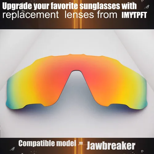 Vista 2 de IMYTPFT CompatibleReplacement for Lenses oakleys Jawbreaker Red24K Gold