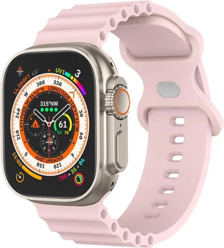 Vista 8 de Correas de silicona compatibles con Apple Watch Band Ultra de 1.929 in 1.811 in 1.772 in 1.732 in 1.614 in 1.496 in 1.575 in 1.654 in para mujeres