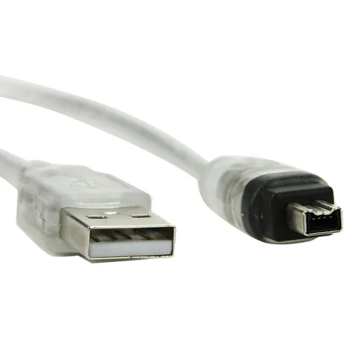 Vista 4 de chenyang Adaptador de cable iLink macho USB 2.0 macho a Firewire IEEE 1394 de 4 pines macho solo compatible con Sony DCR-TRV75E 4.92FT/1.5M