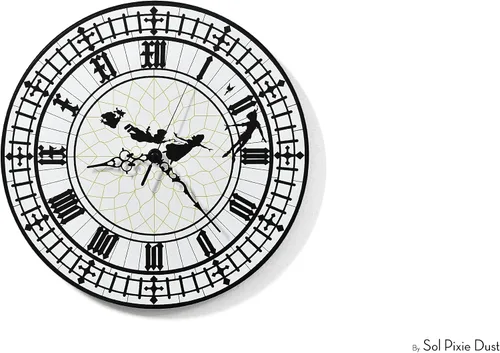 Vista 7 de Peter Pan - Reloj de pared Big Ben - Habitación de bebé - Habitación de guardería - Decoración de habitación de adolescentes - Opcional RGB LED 5V