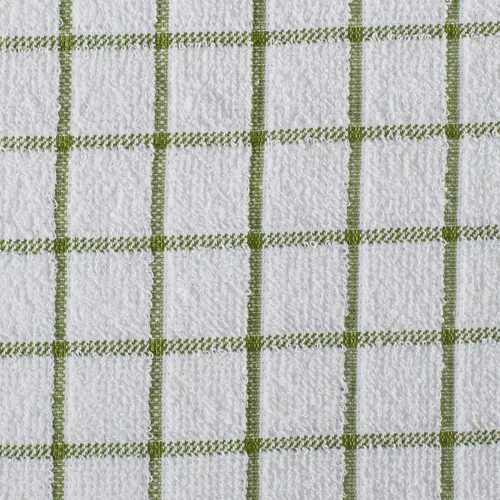 Vista 2 de DII Basic Terry Collection - Juego de paños de cocina con ventana, 12 x 12 pulgadas, verde antiguo, 6 piezas
