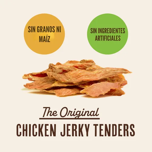 Vista 6 de Waggin' Train Ingrediente Limitado, Golosina para Perros Sin Granos, Tiras Tiernas de Pollo Jerky - Bolsa de 11 oz